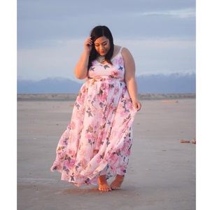 Maxi floral dress from Torrid!